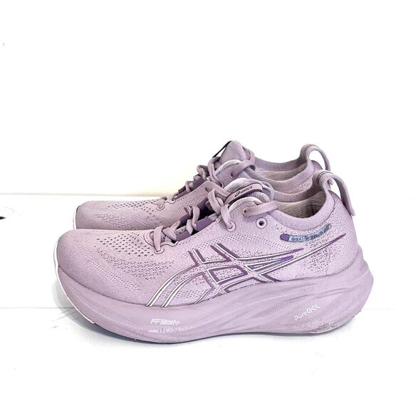 Asics Gel-Nimbus 26 Womens Sneakers Size 5 Pink Lavender Running Athletic Gym - Picture 3 of 8